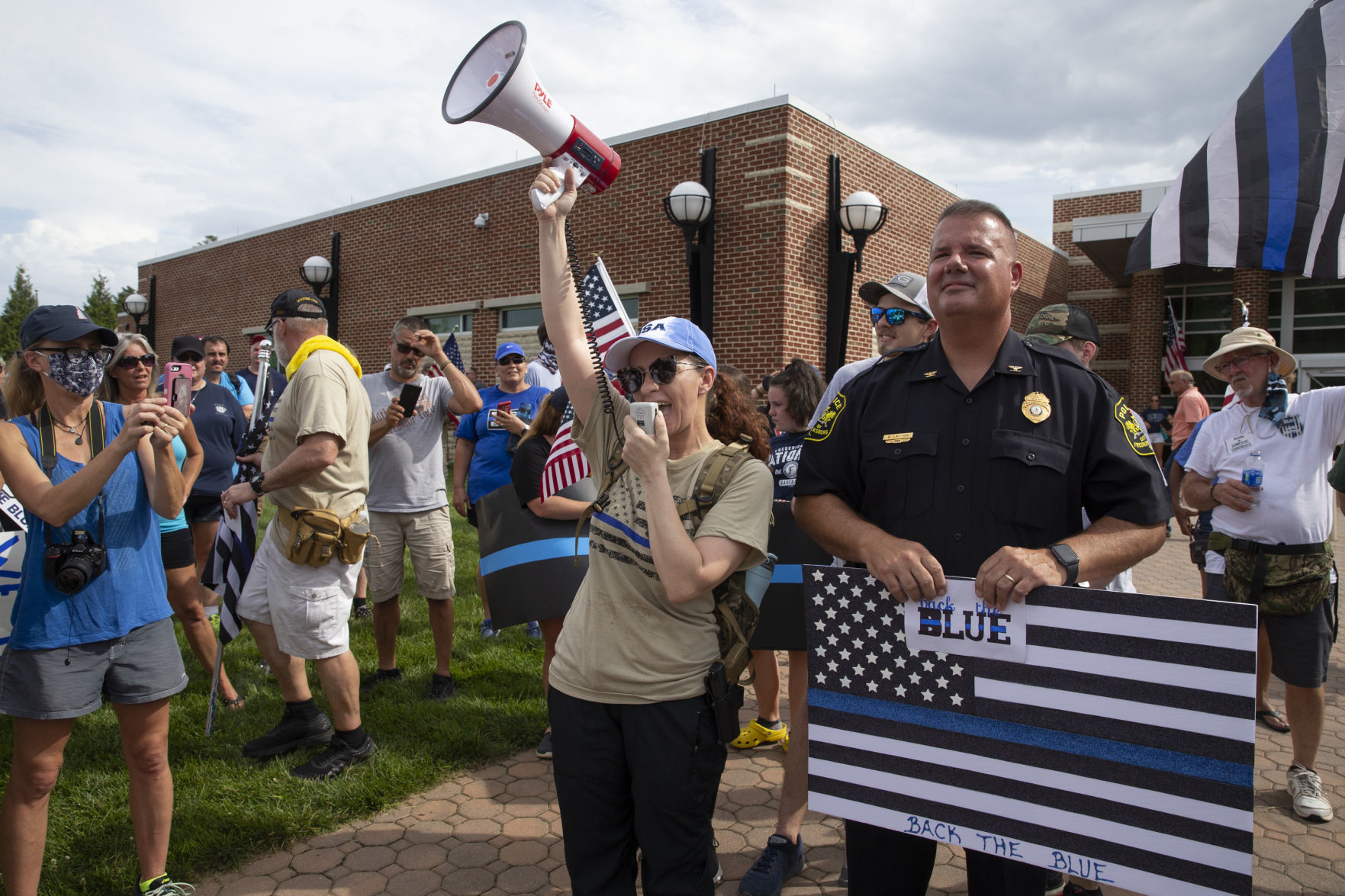 Back the Blue rally